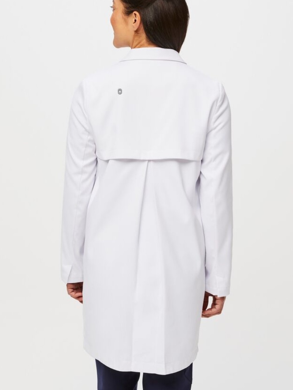 Figs White Women's Lab Coat with Collar